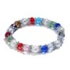 Stylish bracelet - with colorful rhinestones / pearlsBracelets