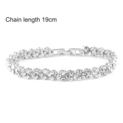 Pulseira de cristal de luxo