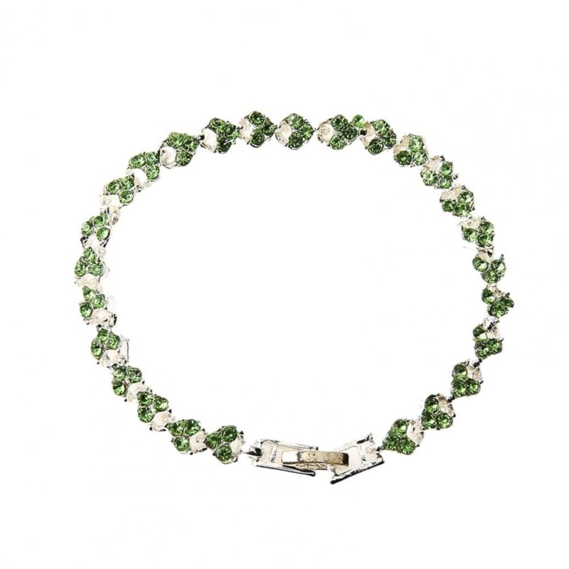 Pulseira de cristal de luxo