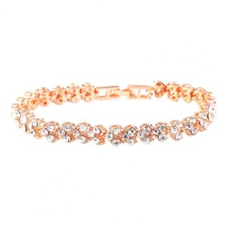 Pulseira de cristal de luxo