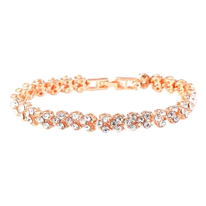 Pulseira de cristal de luxo