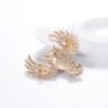 Stylish brooch with colorful crystal owlBrooches