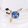 Stylish brooch with astronaut / globeBrooches