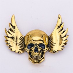 Punk style brooch - skull / wingsBrooches