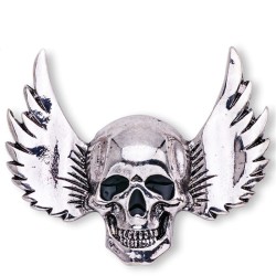 Broche estilo punk - caveira / asas