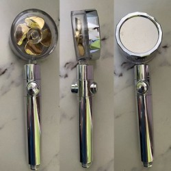 Chuveiro moderno - economia de água - 360 girando - com um pequeno ventilador - filtro