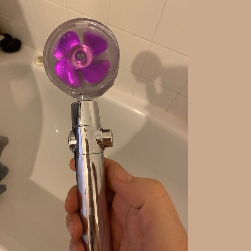 Chuveiro moderno - economia de água - 360 girando - com um pequeno ventilador - filtro