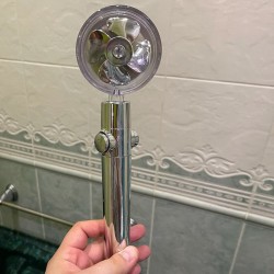 Chuveiro moderno - economia de água - 360 girando - com um pequeno ventilador - filtro
