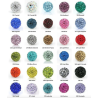 Pulseira elegante com contas de cristal / pretas - ajustável - 4 peças