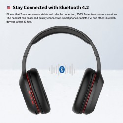 Ausdom M09 - wireless headphones - headset with microphone - foldable - Bluetooth - support TF cardEar- & Headphones