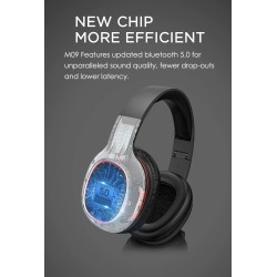 Ausdom M09 - wireless headphones - headset with microphone - foldable - Bluetooth - support TF cardEar- & Headphones
