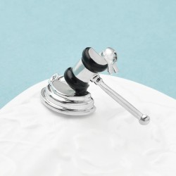 Broche do juiz - martelo do tribunal