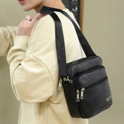 Bolsa de ombro pequena na moda - couro - à prova d'água