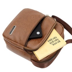 Bolsa de ombro pequena na moda - couro - à prova d'água