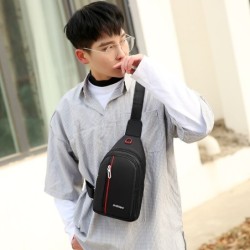 Stylish shoulder / chest bag - small backpack - with earphones jack holeBags