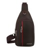 Bolsa de ombro / peito elegante - mochila pequena - com orifício para fones de ouvido