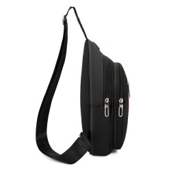 Bolsa de ombro / peito elegante - mochila pequena - com orifício para fones de ouvido
