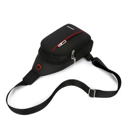 Bolsa de ombro / peito elegante - mochila pequena - com orifício para fones de ouvido