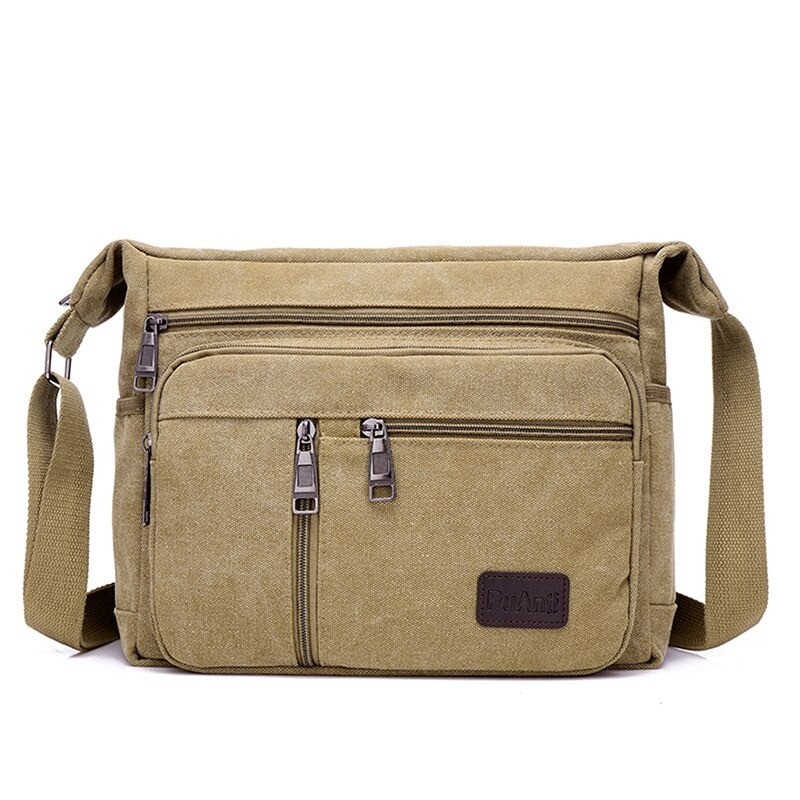 Bolsa de lona retrô - alça de ombro ajustável