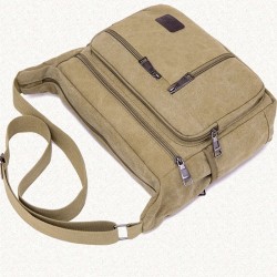 Bolsa de lona retrô - alça de ombro ajustável