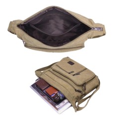 Bolsa de lona retrô - alça de ombro ajustável