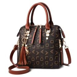 Bolsa luxuosa - com alça de ombro - couro