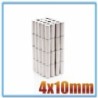 N35 - ímã de neodímio - cilindro forte - 4mm * 10mm - 20 - 500 peças
