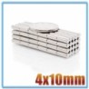 N35 - neodymium magnet - strong cylinder - 4mm * 10mm - 20 - 500 piecesN35