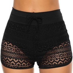 Parte de baixo de biquíni sexy - shorts curtos de renda