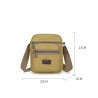 Bolsa de ombro de lona elegante - com zíperes