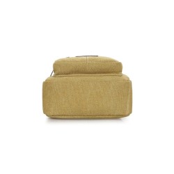 Bolsa de ombro de lona elegante - com zíperes