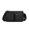 Bolsa de ombro de nylon clássica - retangular - à prova d'água