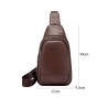 Bolsa de ombro elegante - mochila pequena - com orifício para fones de ouvido - couro