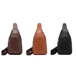 Bolsa de ombro elegante - mochila pequena - com orifício para fones de ouvido - couro