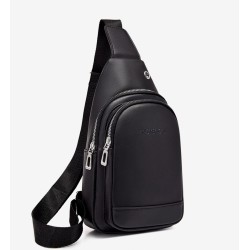 Fashionable shoulder bag - small backpack - with earphones hole - leatherBags