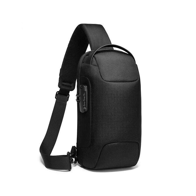 Mochila multifuncional - bolsa de peito / ombro - trava antifurto - à prova d'água