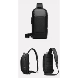 Mochila multifuncional - bolsa de peito / ombro - trava antifurto - à prova d'água
