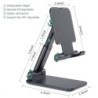 Suporte portátil - suporte - para iPad / telefone / tablet - ajustável - 9,7 polegadas