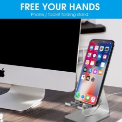 Mini suporte - suporte - para iPad / tablet / telefone - compartimentos ajustáveis