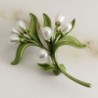 Ramo de oliveira com pérolas - broche elegante