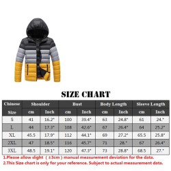 Down warm jacket - with hood - windproof - slim fitJackets