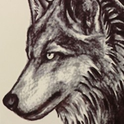 Wolf - waterproof temporary fake tattooStickers
