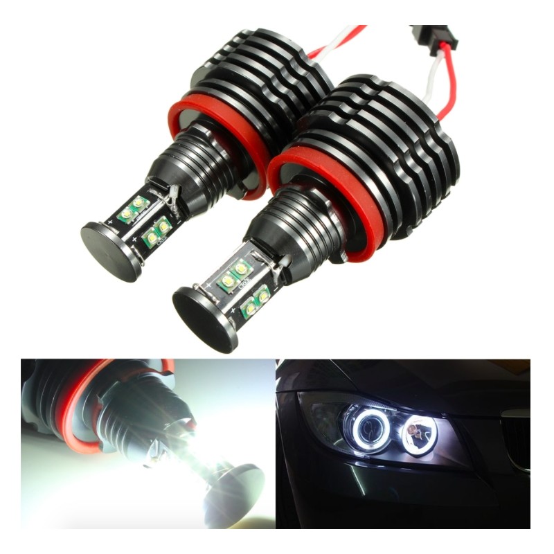 80W H8 LED Angel-Eyes lights - ERROR FREE - for BMW E92 E93 E63 E70 X5H8 80W H8 LED Angel-Eyes lights - ERROR FREE - for BMW E92 E93 E63 E70 X5H8