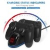 Carregador duplo - dock station - suporte de carregamento rápido - com display LED - para controladores Playstation 4 / PS4 Slim