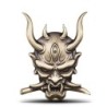 Adesivo de carro/motocicleta - emblema de metal - samurai japonês 3D