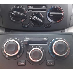 Interruptor de controle de calor do ar condicionado - botões - para Nissan Tiida NV200 Livina Geniss - 3 peças