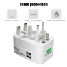 Universal power - travel adapter - with 2 USB ports - AU US UK EU plug inverterPlugs