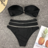 Conjunto de biquíni sexy - com push up - cintura alta