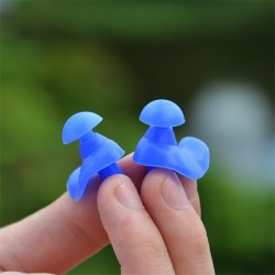 Silicone waterproof earplugs - with storage boxSwimming