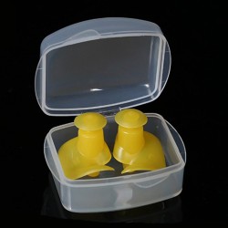 Tampões de ouvido à prova d'água de silicone - com caixa de armazenamento